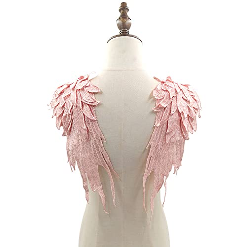 WANYI Spitzenkragen Spitze zum Nähen, Stickerei Patch Applique Spitzenapplikation Halskragen Ausschnitt Kragen Spitze für Brautkleid, Röcke, Strickwaren(L) von WANYI