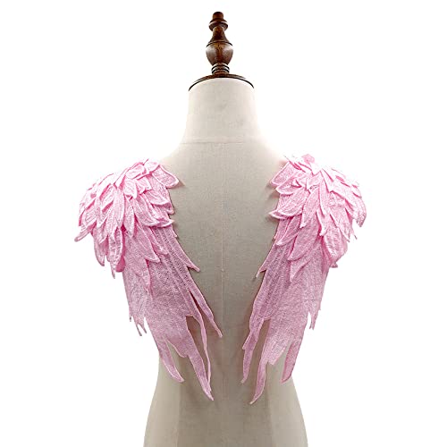 WANYI Spitzenkragen Spitze zum Nähen, Stickerei Patch Applique Spitzenapplikation Halskragen Ausschnitt Kragen Spitze für Brautkleid, Röcke, Strickwaren(L) von WANYI