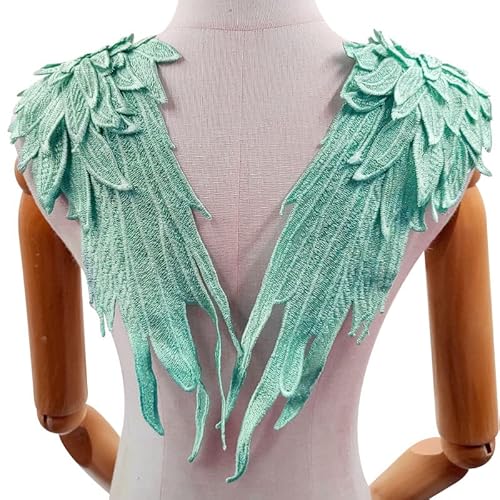 WANYI Spitzenkragen Spitze zum Nähen, Stickerei Patch Applique Spitzenapplikation Halskragen Ausschnitt Kragen Spitze für Brautkleid, Röcke, Strickwaren(S) von WANYI