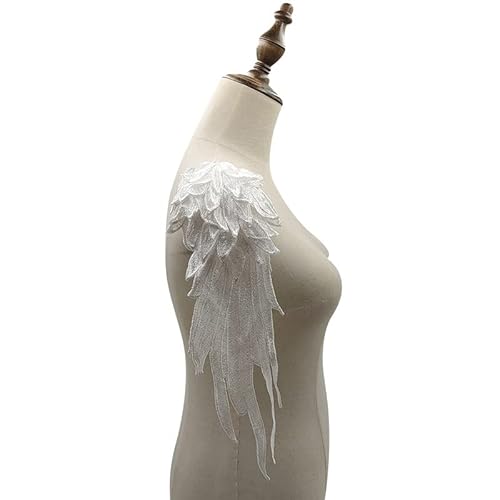WANYI Spitzenkragen Spitze zum Nähen, Stickerei Patch Applique Spitzenapplikation Halskragen Ausschnitt Kragen Spitze für Brautkleid, Röcke, Strickwaren(S) von WANYI