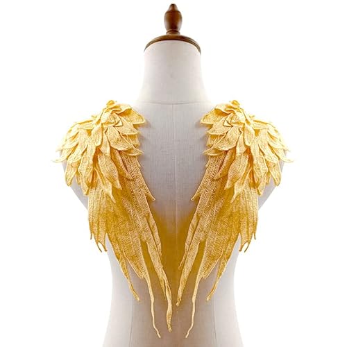 WANYI Spitzenkragen Spitze zum Nähen, Stickerei Patch Applique Spitzenapplikation Halskragen Ausschnitt Kragen Spitze für Brautkleid, Röcke, Strickwaren(S) von WANYI