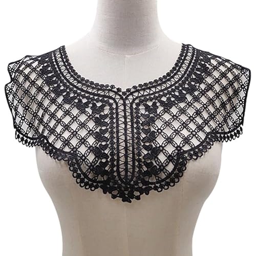 WANYI Stickerei Ausschnitt Spitze Kragen Applikation Milchseide Spitzenbesatz Herz-Muster Häkelspitze Patch Applique Spitzenkragen Einsatzkragen für Kostüm, Nähen WANYI Stickerei Ausschnitt Spitze Kragen Applikation Milchseide Spitzenbesatz Herz-Muster Häkelspitze Patch Applique Spitzenkragen Einsatzkragen für Kostüm, Nähen von WANYI