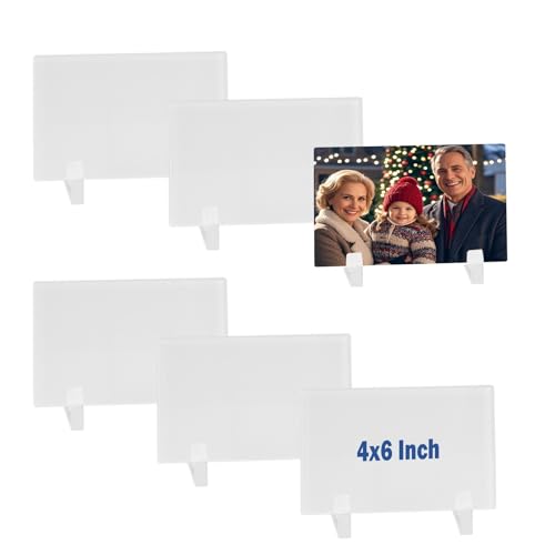 WANZELONYO Sublimationsglas-Foto-Rohlinge, 10,2 x 15,2 cm, für selbstgemachte Kristallplatten, Plaketten, 4 mm Dicke, 6 Stück WANZELONYO Sublimationsglas-Foto-Rohlinge, 10,2 x 15,2 cm, für selbstgemachte Kristallplatten, Plaketten, 4 mm Dicke, 6 Stück von WANZELONYO