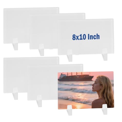 WANZELONYO Sublimationsglas-Foto-Rohlinge, 20,3 x 25,4 cm, für selbstgemachte Kristallplatten, Plaketten, 4 mm Dicke, 6 Stück WANZELONYO Sublimationsglas-Foto-Rohlinge, 20,3 x 25,4 cm, für selbstgemachte Kristallplatten, Plaketten, 4 mm Dicke, 6 Stück von WANZELONYO