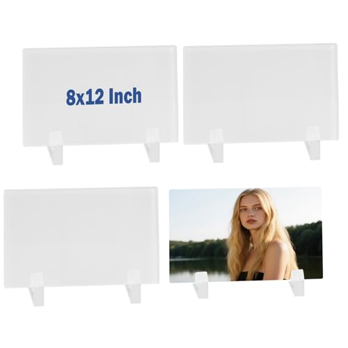 WANZELONYO Sublimationsglas-Foto-Rohlinge, 4 Stück, 20,3 x 30,5 cm, für DIY-Kristallplatten, Plaketten, 4 mm Dicke WANZELONYO Sublimationsglas-Foto-Rohlinge, 4 Stück, 20,3 x 30,5 cm, für DIY-Kristallplatten, Plaketten, 4 mm Dicke von WANZELONYO
