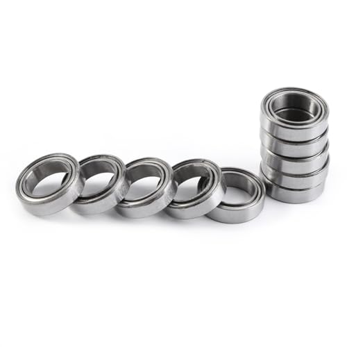 10 Stück 6700ZZ Kugellager, Metall doppel abgeschirmtes dünnes Wand kugellager, kleine Lager für Industrie maschinen, Elektro werkzeuge und mechanische Ausrüstung (10 * 15 * 4mm) von WAONIQ