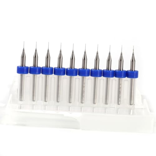 PCB Print Circuit Board Carbide Micro -Bohrer Bits Set CNC SMT für Schmuckmodell Engineering (0,2 mm) von WAONIQ