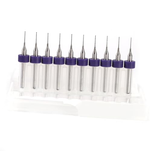 PCB Print Circuit Board Carbide Micro -Bohrer Bits Set CNC SMT für Schmuckmodell Engineering (0,5 mm) von WAONIQ