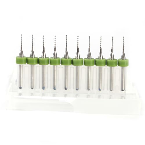PCB Print Circuit Board Carbide Micro -Bohrer Bits Set CNC SMT für Schmuckmodell Engineering (0,7 mm) von WAONIQ