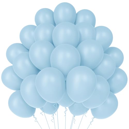 WAREHOUSE 50 Stück Blau Luftballons Geburtstag Ballons Helium Luftballons Bunt Luftballon Girlande für luftballons hochzeit, luftballons geburtstag ballon girlande, Taufe Deko.(Macaran-11） von WAREHOUSE