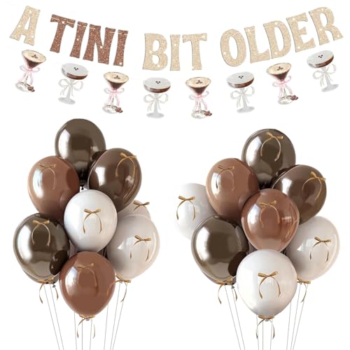 Espresso Martini Dekorationen, ein winziges bisschen älter Ballons Dekorationen, ein winziges bisschen älter Party Ballons für Espresso Martini Themed Birthday Party Decor Supplies von WARRENSON