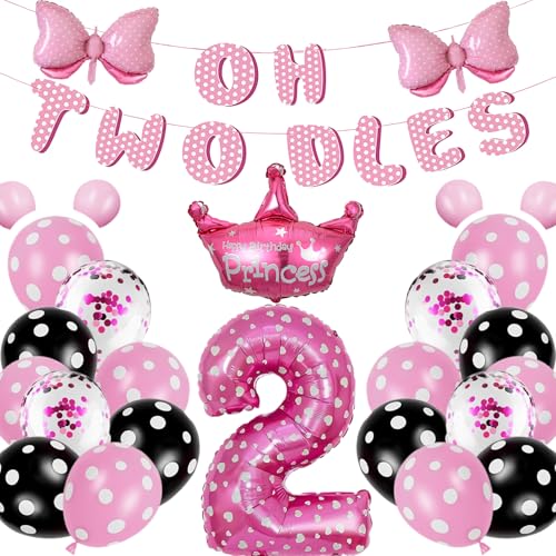 Oh Twodles Rosa 2. Geburtstag Dekorationen von WARRENSON