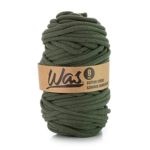 WAS Baumwollkordel mit Polyesterkern 9 mm 50m Baumwollgarn DIY Makramee Stricken Cotton Cord Khaki ideal für Makramee Handwerk Baumwollseil für Basteln WAS Baumwollkordel mit Polyesterkern 9 mm 50m Baumwollgarn DIY Makramee Stricken Cotton Cord Khaki ideal für Makramee Handwerk Baumwollseil für Basteln von WAS