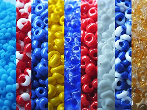 WASO-Hobby - TOHO Beads - 9 Beutel a 20g Glasperlen - Ø ca. 3mm von WASO-Hobby