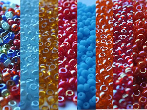 WASO-Hobby - TOHO Beads - Glasperlen (Rocailles) Diverse Farben - 8 Beutel a 20g. - Ø ca. 3mm von WASO-Hobby