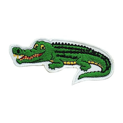 Alligator-Aufnäher, Kinderreime, bestickt, zum Aufbügeln oder Aufnähen, für Kleidung usw., 9 x 4 cm von WASPRO