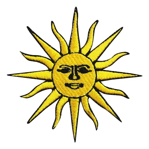 Aufnäher "Sun of May", Argentinien-Flagge, bestickt, zum Aufbügeln oder Aufnähen, Abzeichen für Kleidung usw., 7 cm von WASPRO