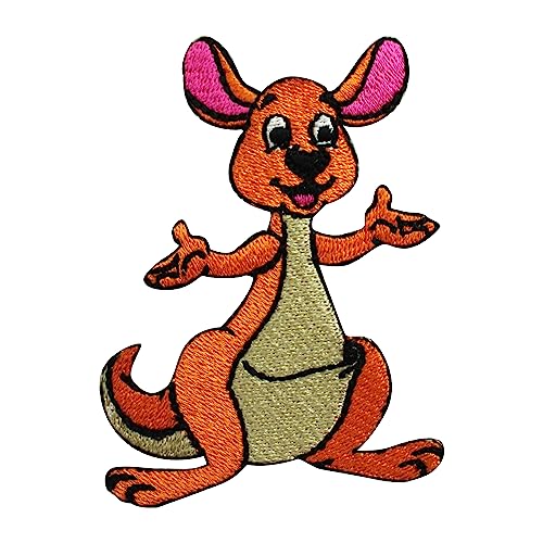Kinder Känguru Patch, Baby Patch, Kinder Reime, bestickt zum Aufbügeln oder Aufnähen, Abzeichen für Kleidung usw. 8 x 6,5 cm von WASPRO