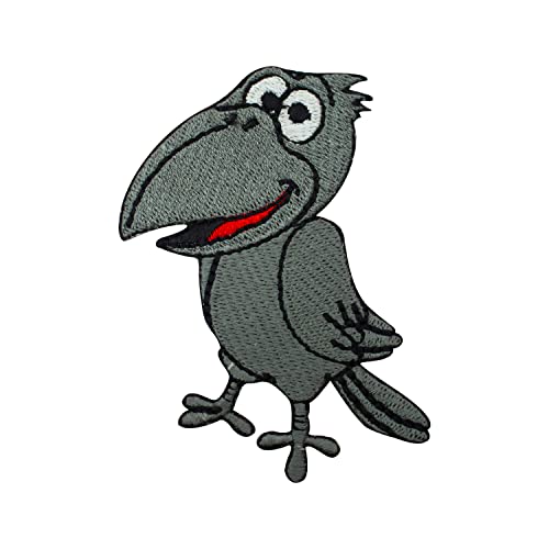 Niedlicher Krähen-Aufnäher, Tier-Patch, schwarze Krähe Patch, Cartoon-Aufnäher, Applikation, Kinderreime, bestickt, zum Aufbügeln oder Aufnähen, Abzeichen für Kleidung usw. 7,5 x 5 cm Niedlicher Krähen-Aufnäher, Tier-Patch, schwarze Krähe Patch, Cartoon-Aufnäher, Applikation, Kinderreime, bestickt, zum Aufbügeln oder Aufnähen, Abzeichen für Kleidung usw. 7,5 x 5 cm von WASPRO