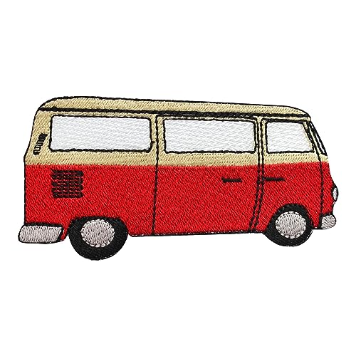 Travel Van Patch, Travel Patch, Groovy Patch Embroidered Iron on Sew on Patch Badge for Clothes etc 10x5cm von WASPRO