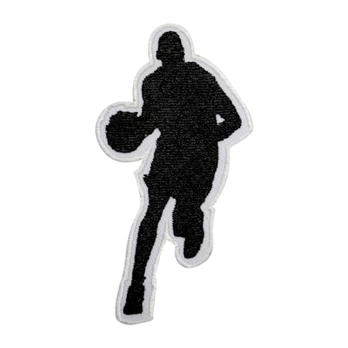 WASPRO Basketballspieler-Aufnäher, Basketballspieler-Silhouette, Basketball-Aufnäher, bestickt, zum Aufbügeln oder Aufnähen, Abzeichen für Kleidung usw. WASPRO Basketballspieler-Aufnäher, Basketballspieler-Silhouette, Basketball-Aufnäher, bestickt, zum Aufbügeln oder Aufnähen, Abzeichen für Kleidung usw. von WASPRO