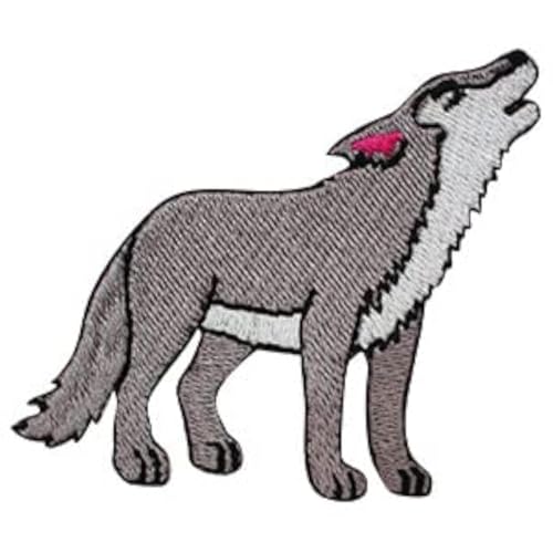 Wolf-Aufnäher, Motiv: Baby-Wolf, Tier-Aufnäher, Cartoon-Aufnäher, Kinderaufnäher, bestickt, zum Aufbügeln oder Aufnähen, Abzeichen für Kleidung usw. 8 x 6 cm Wolf-Aufnäher, Motiv: Baby-Wolf, Tier-Aufnäher, Cartoon-Aufnäher, Kinderaufnäher, bestickt, zum Aufbügeln oder Aufnähen, Abzeichen für Kleidung usw. 8 x 6 cm von WASPRO