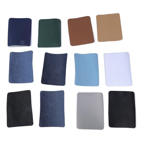WATERBELINE 20/24 Stück Reparaturflicken zum Aufbügeln für Jeans, Jacken und Taschen, selbstklebende Reparaturflicken für Denims, Jeansflicken von WATERBELINE