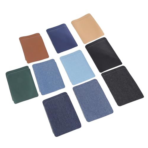 WATERBELINE 20/24 Stück Reparaturflicken zum Aufbügeln für Jeans, Jacken und Taschen, selbstklebende Reparaturflicken für Denims, Jeansflicken von WATERBELINE