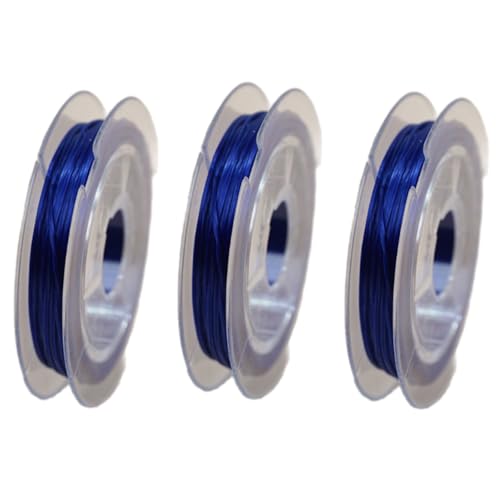 WATERBELINE 3 x dehnbare Schnur, elastisches Faden, elastische Kordel, Bastelzubehör für Halsketten, Perlen, Schmuckherstellung WATERBELINE 3 x dehnbare Schnur, elastisches Faden, elastische Kordel, Bastelzubehör für Halsketten, Perlen, Schmuckherstellung von WATERBELINE