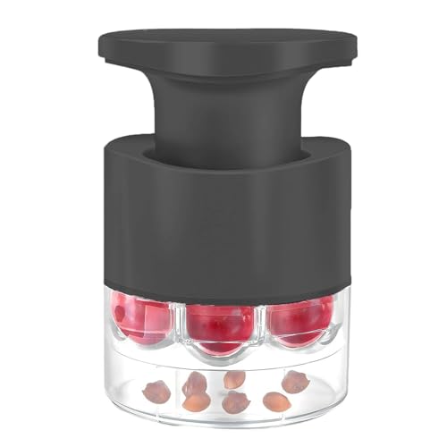 WATERBELINE 7-Loch-Kirschen-Entkerner-Werkzeug, Pressstile, Obststeinentferner, Familiensicheres Obstvorbereitungswerkzeug für Datteln, Küchenhelfer von WATERBELINE