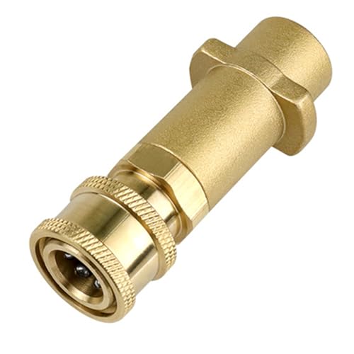 WATERBELINE Hochdruckreiniger-Adapter, Messing, 1/4-Zoll-Anschluss, Schnelleinsatz für K3K4K5K6K7 Hochdruckreiniger-Schaumdüse WATERBELINE Hochdruckreiniger-Adapter, Messing, 1/4-Zoll-Anschluss, Schnelleinsatz für K3K4K5K6K7 Hochdruckreiniger-Schaumdüse von WATERBELINE