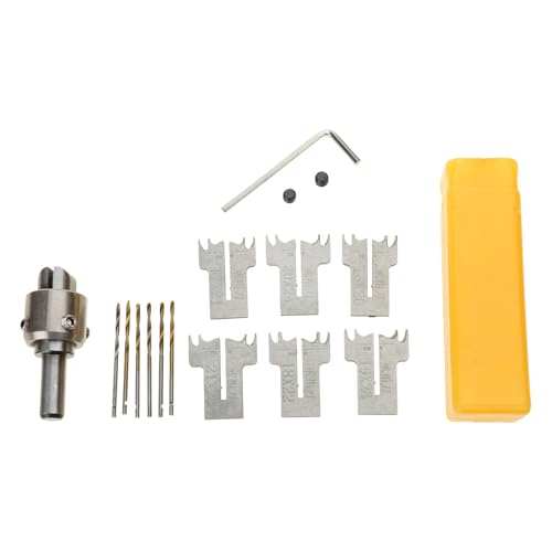 WATERBELINE Holzbearbeitungsfräser, Perlen-Fräser-Set, Zubehör für Ringe und Friedensschnalle, Schnitzerei, Handwerks-Stahlwerkzeug von WATERBELINE