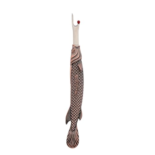 WATERBELINE Nahtentferner in Fischform, Vintage-Stil, Metallnaht-Entferner, Werkzeug zum Nähen, Nadelarbeiten, Entfernen von Faden von WATERBELINE
