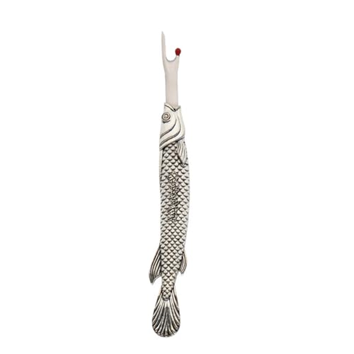 WATERBELINE Nahtentferner in Fischform, Vintage-Stil, Metallnaht-Entferner, Werkzeug zum Nähen, Nadelarbeiten, Entfernen von Faden von WATERBELINE