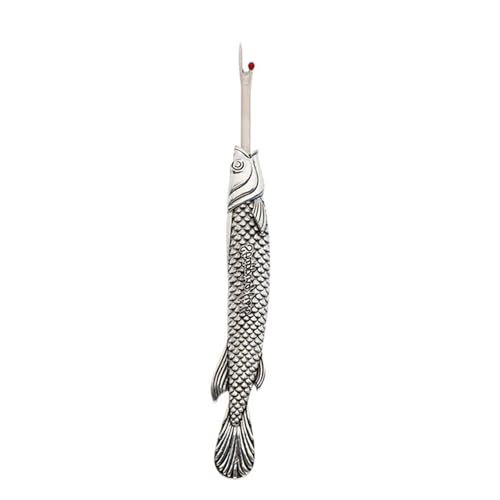 WATERBELINE Nahtentferner in Fischform, Vintage-Stil, Metallnaht-Entferner, Werkzeug zum Nähen, Nadelarbeiten, Entfernen von Faden von WATERBELINE