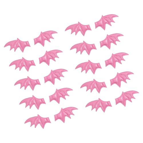 WATERBELINE Robuster Dämonen-Hornflügel aus PU-Leder für Kostüme, Zubehör, schnelle Montage, Designs, Halloween, Bastelkomponenten von WATERBELINE