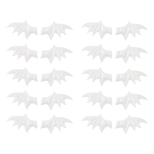 WATERBELINE Robuster Dämonen-Hornflügel aus PU-Leder für Kostüme, Zubehör, schnelle Montage, Designs, Halloween, Bastelkomponenten von WATERBELINE