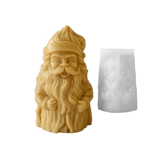 WATERBELINE Silikon-Formen zur Kerzenherstellung, Weihnachtsmann, Epoxidharz, Gießform, Aromatherapie, Kerzen, Seife, Heimkunst-Dekorationen von WATERBELINE