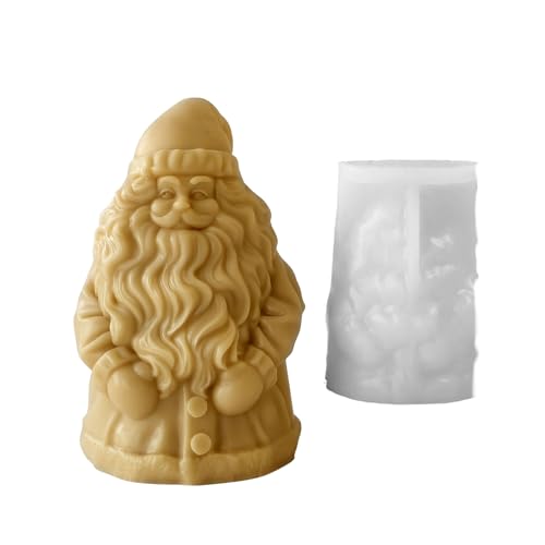 WATERBELINE Silikon-Formen zur Kerzenherstellung, Weihnachtsmann, Epoxidharz, Gießform, Aromatherapie, Kerzen, Seife, Heimkunst-Dekorationen WATERBELINE Silikon-Formen zur Kerzenherstellung, Weihnachtsmann, Epoxidharz, Gießform, Aromatherapie, Kerzen, Seife, Heimkunst-Dekorationen von WATERBELINE