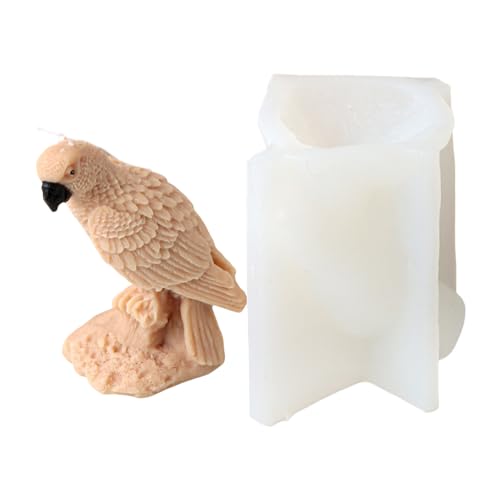 WATERBELINE Silikonform mit stehenden Eulen, Tiermotiv, Gipsformen, handgefertigt, Papageienformen, Ornamente, Epoxidharz-Formen von WATERBELINE