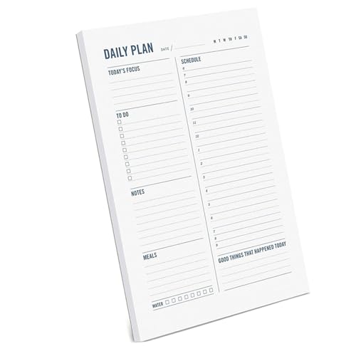 WATERBELINE Tagesplaner, 60 Blatt, Fitness, Lesen, Mahlzeiten-Tracking, Tagebuch, Tagesplaner, Notizblöcke, 21 x 14 cm, für Männer, Frauen, Studenten WATERBELINE Tagesplaner, 60 Blatt, Fitness, Lesen, Mahlzeiten-Tracking, Tagebuch, Tagesplaner, Notizblöcke, 21 x 14 cm, für Männer, Frauen, Studenten von WATERBELINE