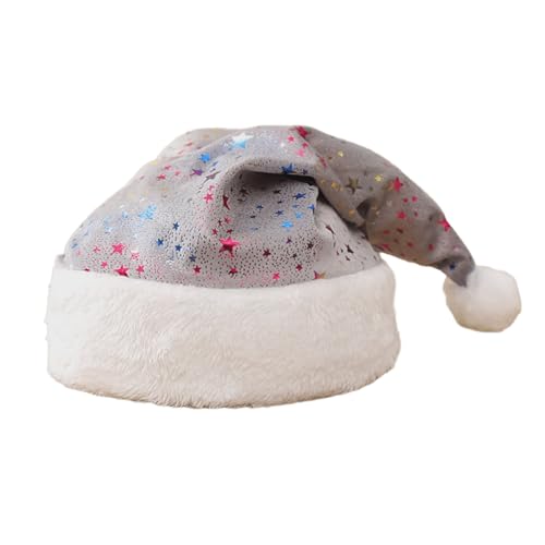 WATERBELINE Weihnachtsmütze aus Plüsch, warm, dick, für Erwachsene, für Feiertage, Partys von WATERBELINE