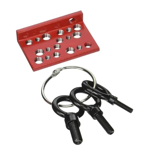 WATERBELINE Ziehgriff, versetzte Scharnier-Zugplatte, mehrere metrische Löcher, rechtwinklig, Stützplatte, Zuggriff-Set für Karosserie von WATERBELINE