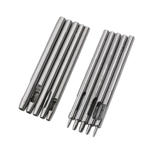WATIIFUFU 10 Stück Teiliges Rundes Hohl punch tool Energiesparend Langlebig für Echtmaterial Uhrenarmband Gürtel Basteln Heimwerker Zubehör WATIIFUFU 10 Stück Teiliges Rundes Hohl punch tool Energiesparend Langlebig für Echtmaterial Uhrenarmband Gürtel Basteln Heimwerker Zubehör von WATIIFUFU