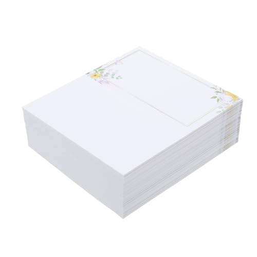 WATIIFUFU 100 Stück Namenskarten Für Die Tischdekoration: Tischkarten Mit Blumenmotiv Für Die Tischbestuhlung, Bedruckbar, Blanko, Für Zelte, Hochzeitsbankette, Dinnerpartys, Dekorationen WATIIFUFU 100 Stück Namenskarten Für Die Tischdekoration: Tischkarten Mit Blumenmotiv Für Die Tischbestuhlung, Bedruckbar, Blanko, Für Zelte, Hochzeitsbankette, Dinnerpartys, Dekorationen von WATIIFUFU