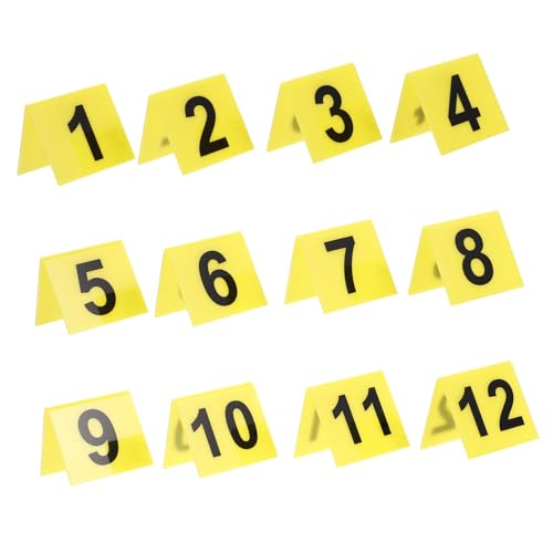 WATIIFUFU 12 Stück Teiliges Nummernschild Acryl Wiederverwendbar für Spurensicherungs markierungen Detektivspiele Halloween partys und Mystery events Vielseitig Einsetzbar und Elegant von WATIIFUFU