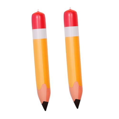 WATIIFUFU 2 Stück Aufblasbare Bleistift Deko PVC Robust Langlebig Leuchtend Orange Einfache Montage Lustige Schulstart Dekoration für Klassenzimmer Party Mitgebsel für Einschulung WATIIFUFU 2 Stück Aufblasbare Bleistift Deko PVC Robust Langlebig Leuchtend Orange Einfache Montage Lustige Schulstart Dekoration für Klassenzimmer Party Mitgebsel für Einschulung von WATIIFUFU