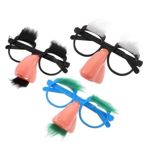WATIIFUFU Kunststoff-Halloween-Brille mit Schnurrbart und großer Nase lustige Perückenbrille zum Verkleiden von Erwachsenen WATIIFUFU Kunststoff-Halloween-Brille mit Schnurrbart und großer Nase lustige Perückenbrille zum Verkleiden von Erwachsenen von WATIIFUFU
