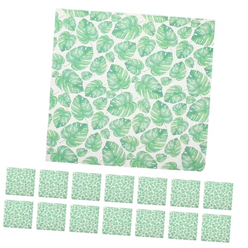 WATIIFUFU 5 Grüne Dekorative Servietten Aus Seidenpapier, Urlaubsbedarf, Partybedarf, Bunte Servietten, Tischservietten, Dekorservietten, Servietten Mit Schmetterlingsdruck, Dekorative von WATIIFUFU