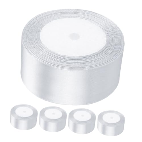 WATIIFUFU 5 Rollen Band: Geschenkband Aus Polyester Für Dekorative Feiertagsschleifen, Hochzeitssträuße, Dekoration, Diy-schleifen, Blumenarrangements von WATIIFUFU